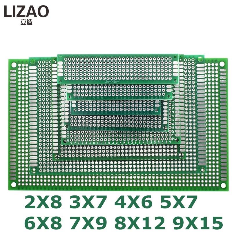 9x11 8x11 7x9 6x8 1x7 1x6 1x7 1x8 CM Double Side Prototype Diy Universal Printed Circuit PCB Board Protoboard For Arduino