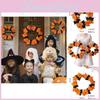 Beautifully Crafted Faux Maple Leaf Halloween Wreaths With Elegant Bat Accents For Seasonal Decor