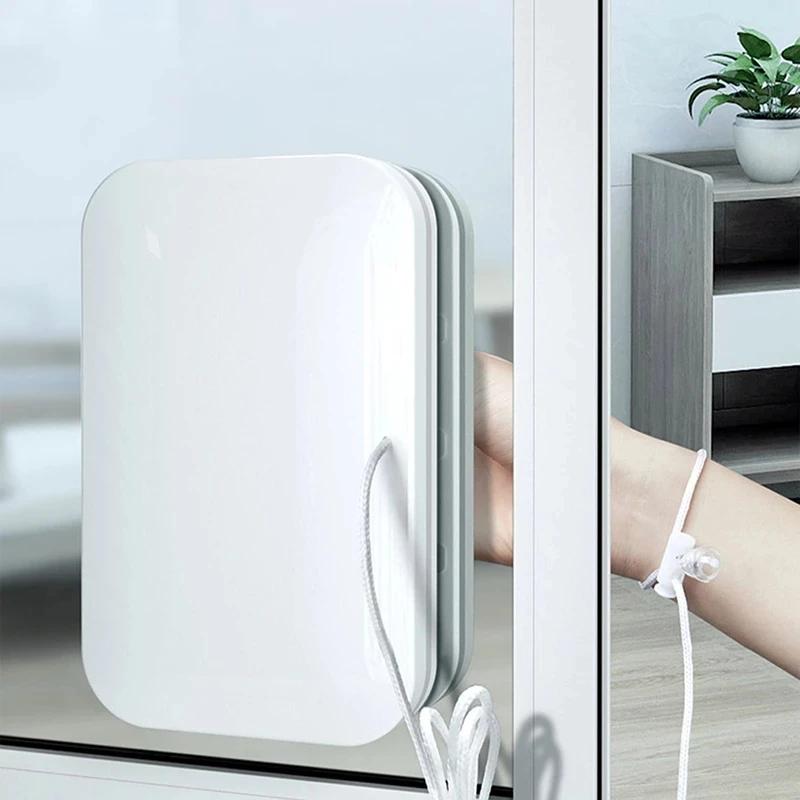 Glasflächenwischer Doppelseitiges Magnetisches Reinigungswerkzeug Schwamm Fensterputzer, Haushalt Magnetische Glasreinigungsbürste für Zuhause