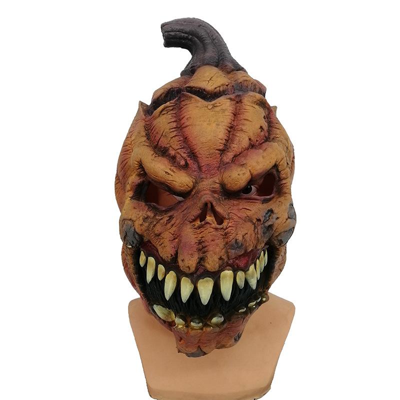 Pumpkin Latex Mask Halloween Horror Pumpkin Party Dress Up Props