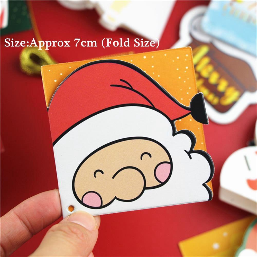 Mini Santa Claus Merry Christmas Xmas Party Decor Postcard Blessing Gift Cards Greeting Cards