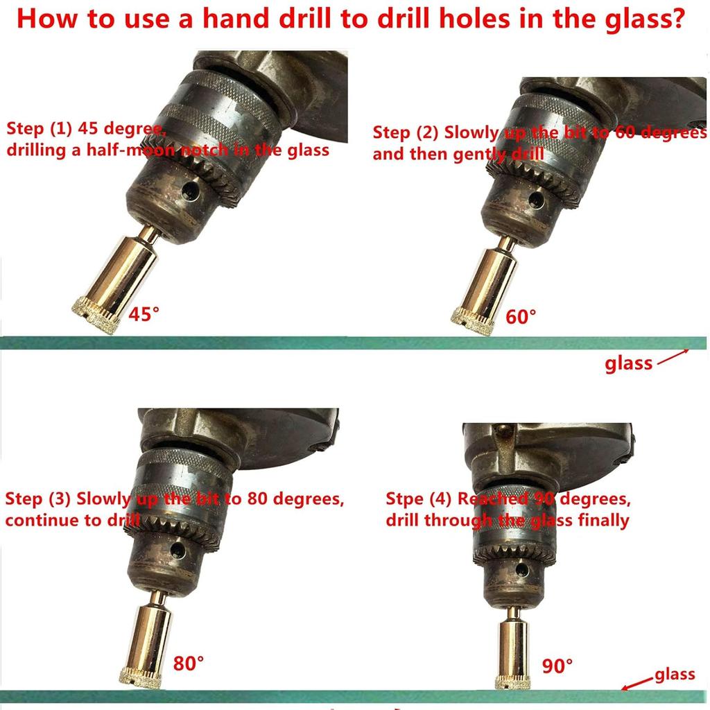 JINGLING 3mm Diamond Drill Bit, 1/8" Diamond Drill Bits, Glass Drill Bit, Coated Hole Saw Core Bit Tools for Stone Tile Pack of 20Pcs
