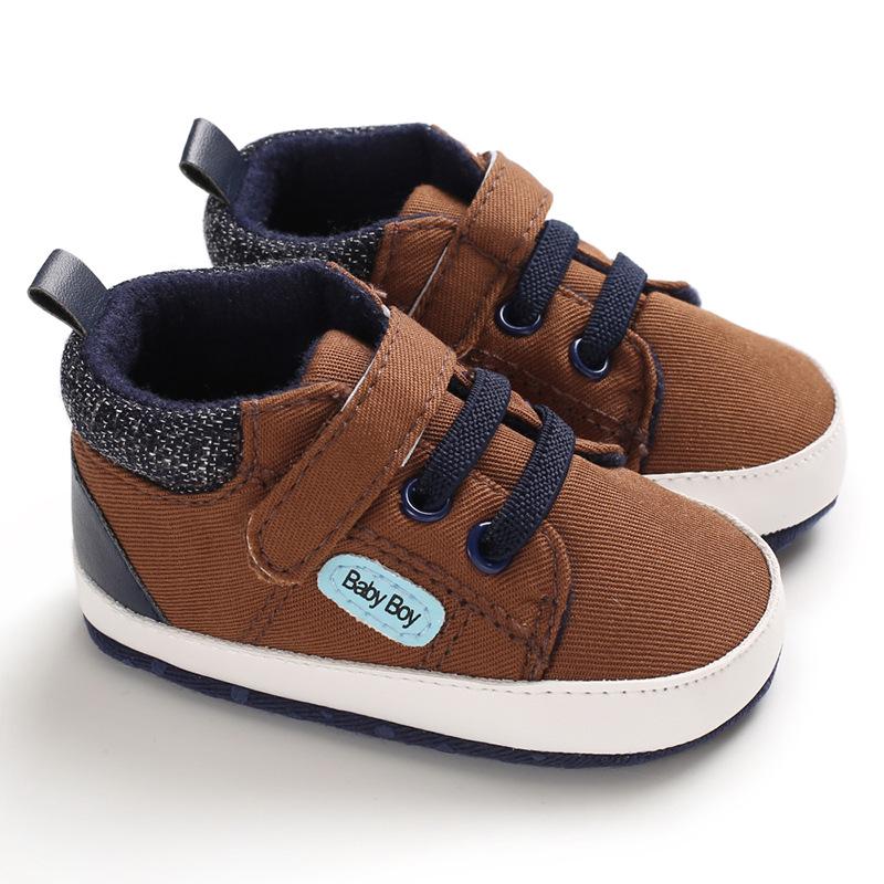 Spring & Autumn Soft Sole Canvas Baby Walking Shoes (0-1 Year, Non-Slip)