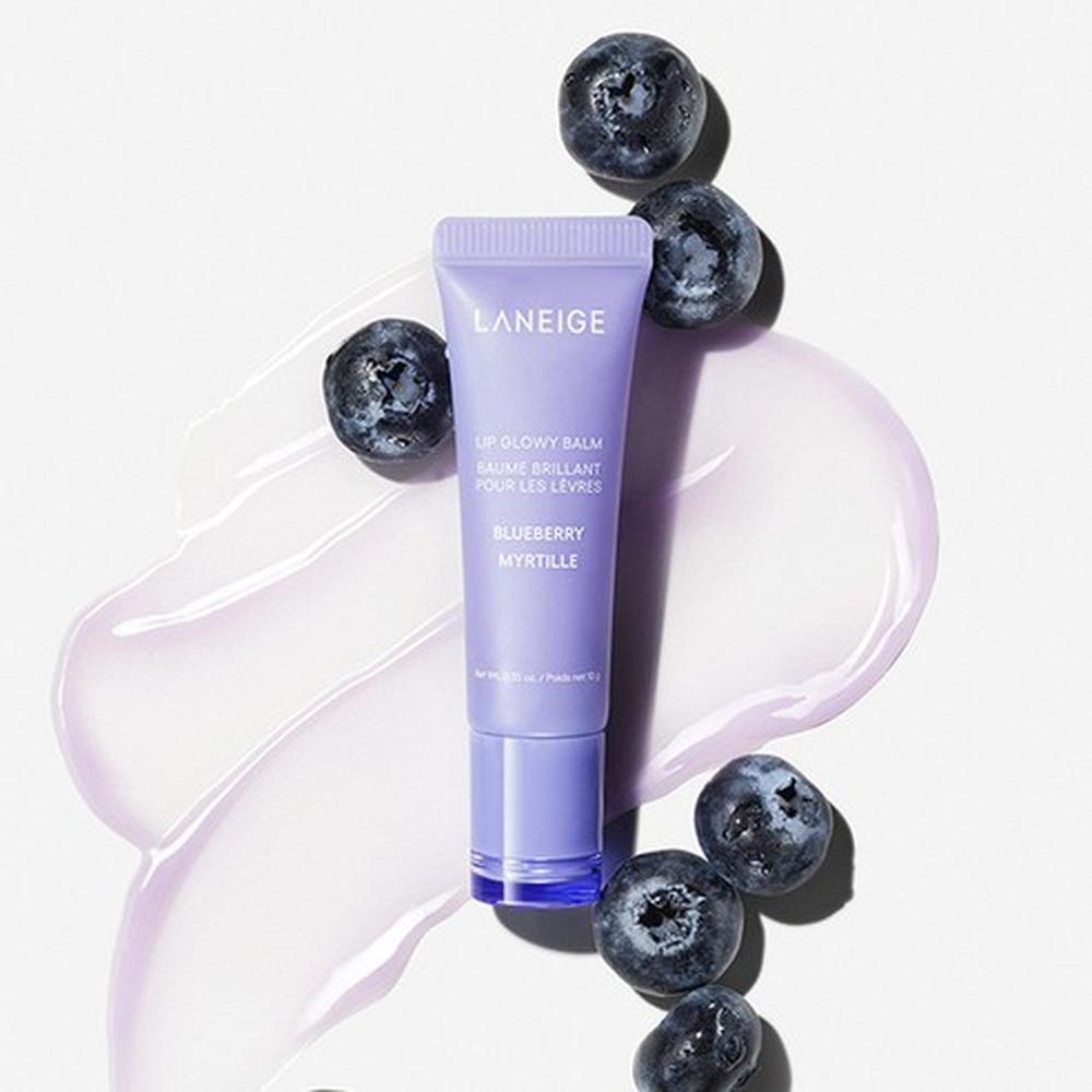 Laneige Lip Glowy Balm 10g - Blueberry - Moisturizing Lip Care, Korean