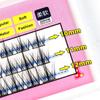 Little Devil Fairy Hair False Eyelashes: Natural, Thin Stem, Single Cluster, Thick Segment