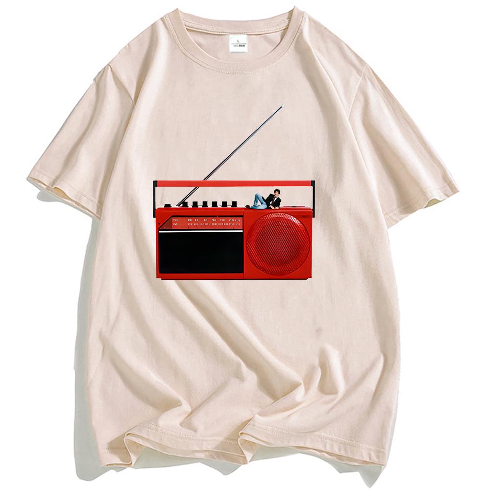 2026 SpringSummer  Be As Smart As You Like Radio Charlie Puth Singer Pattern Cotton Mens Streetwear Shirt