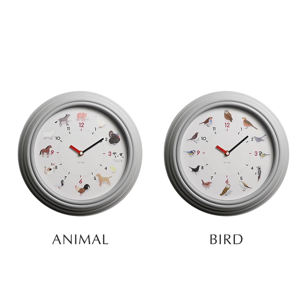 Animal Bird Sound Alarm Clock Wall Clock TICKY TACKY CLOCK (ANIMAL) #25688