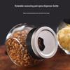 RuHan Glass BBQ Spice Shaker with Rotating Multi-Hole Lid, 170ml