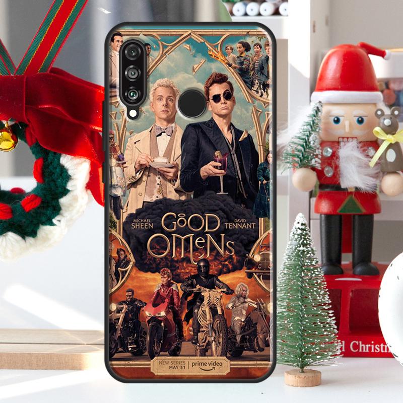 Good Omens For Huawei Nova 9 10 SE 11 Pro Y60 Y70 Y90 Y61 Y91 Y72 Y73 12i 11i 8i P20 P30 P40 Lite Case