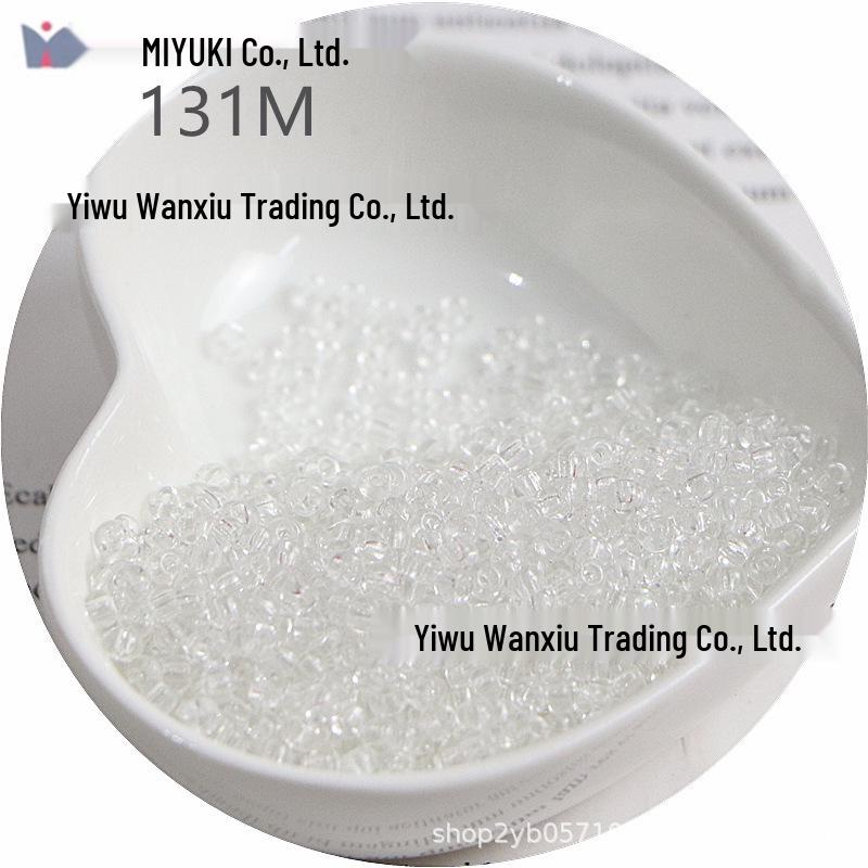 MIYUKI 3mm Transparent Glass Seed Beads for DIY Jewelry Making