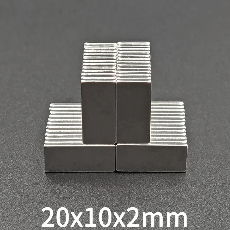 20x10x2 Super Powerful Magnets Strong Disc Magnets for Fridge, DIY, Building, Scientific, Craft, Education, 20mm x 10mm x 2mm