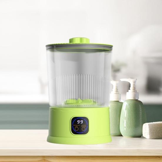 Mini Mașină de Spălat 2L Fără Fir Curățător Lenjerie Intimă Funcționare Silențioasă Mașină de Spălat Portabilă pentru Călătorii Camping Apartament