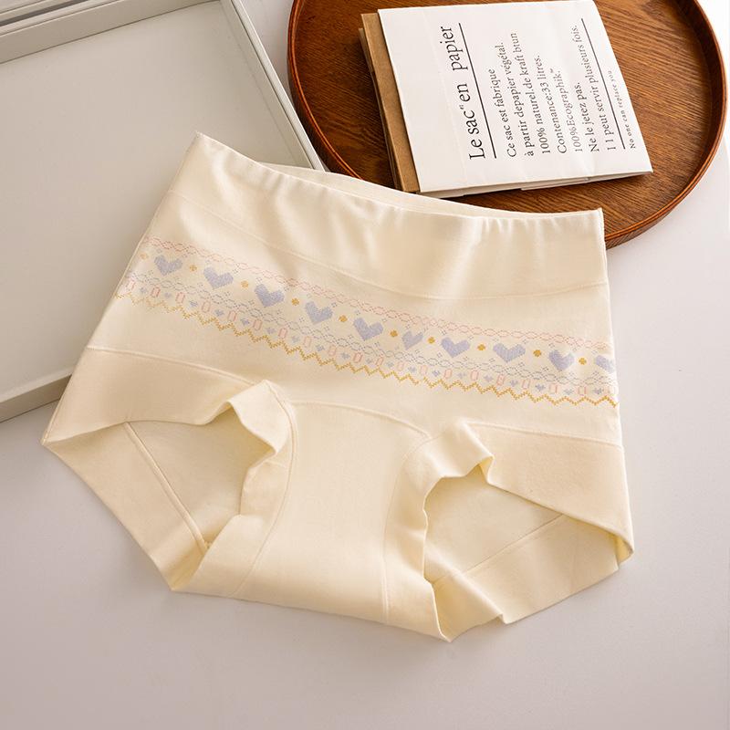 Ladies Autumn and Winter New Cotton Antibacterial Crotch Breathable Briefs