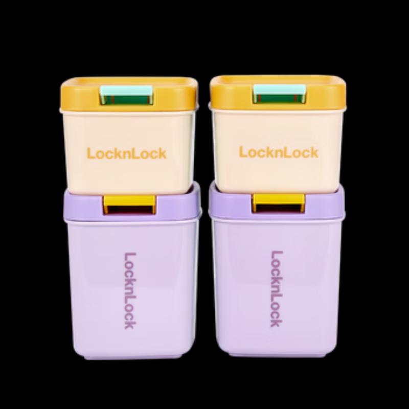 LocknLock Macaron 4-Piece Kitchen Storage Container Set