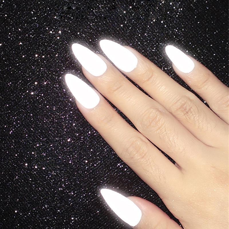 1PC DIY Nail Art Decoration Luminous Reflective Nail Powder Nail Flash Powder Fashion Super Bright