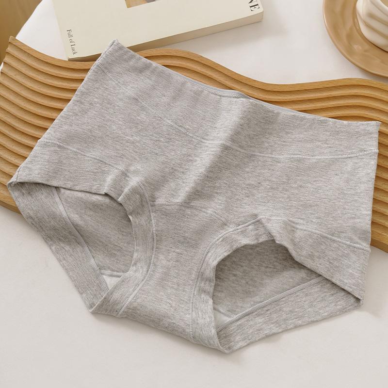 

Women s Spring and Autumn Floral Pure Cotton 10A Antibacterial Extended Crotch Mid Waist Flat Angle Briefs M