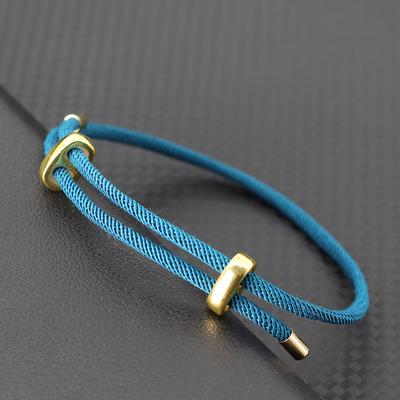 Bracelet en corde milanaise de 4 mm de qualité A pour homme et femme, 7 styles, simple, réglable, tressé, fait à la main, pour cyclisme en plein air