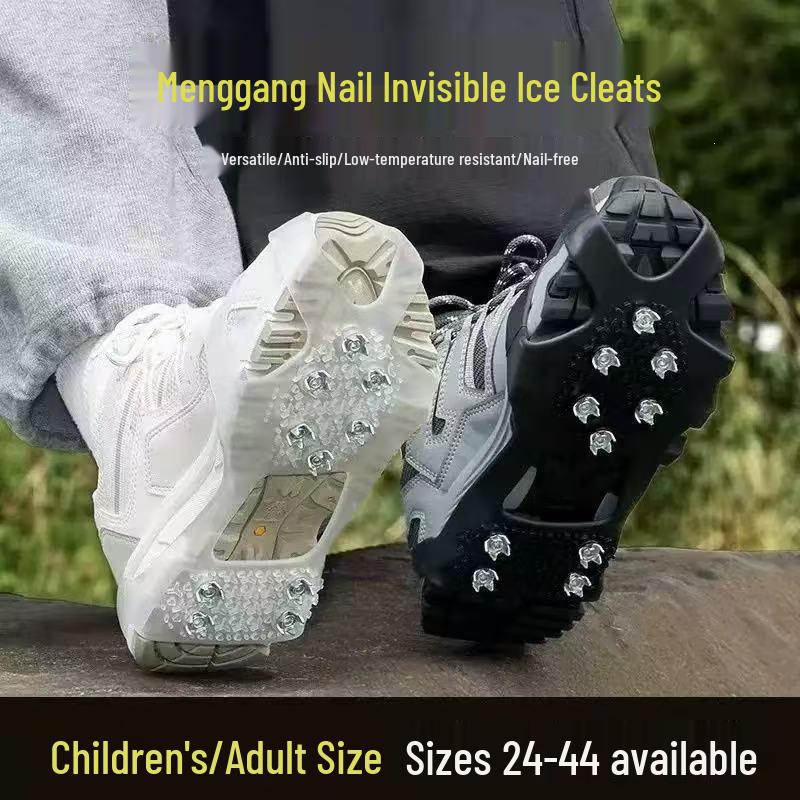 Anti-Slip Snow Crampons - 18 Teeth Mountaineering Shoe Spikes for Outdoor Climbing