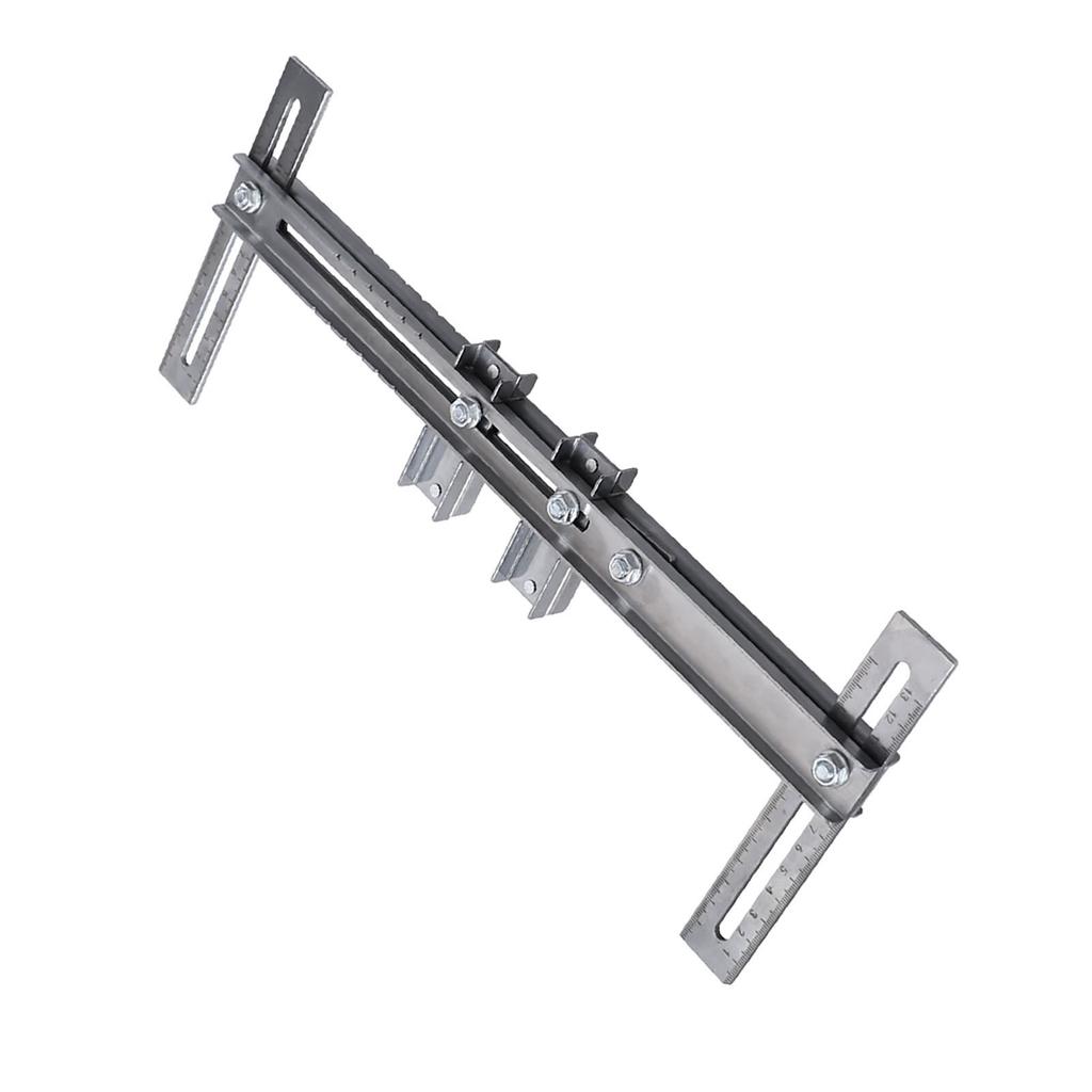 Cabinet Hardware Jig Template Stainless Steel Closet Hanging Rod Locator Guide Jig