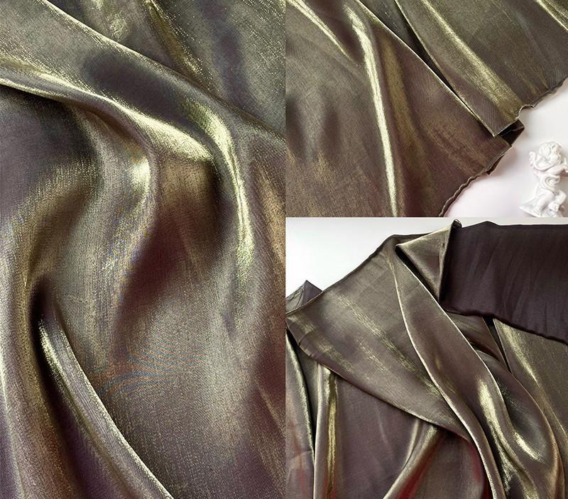 Seide Leinen Mischgewebe Damenkleid Maßgeschneidert Seide Leinen Mode Stoff