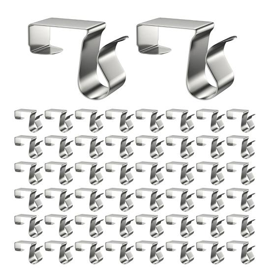 50 Pcs Gutter Clip-on Light Hooks Outdoor Holiday Lights Hanger Gutter Clips Roof Hooks Christmas Light Hooks