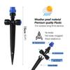 8-holes Drippers with Garden Irrigation Watering Supplies Stake 180° Bend Adjustable Sprinklers Quick Insert Slip Lock Sprayer