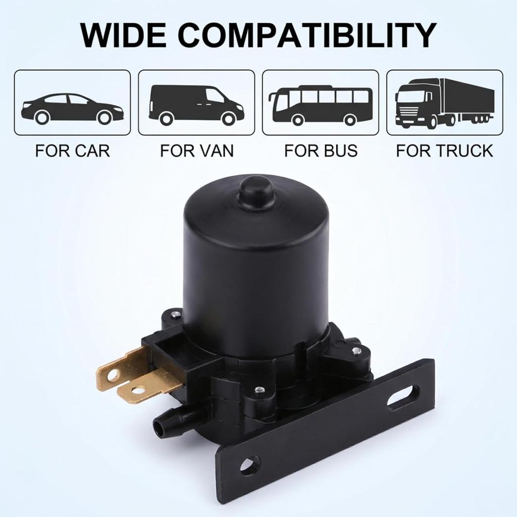 Yosoo Health Gear Windshield Washer Pump, Universal, Black, Plastic, 12v, AWP01