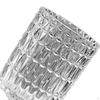 Modern Crystal Glass Vase Flower Arrangement Clear Dried Flowerpot for Centerpiece Home
