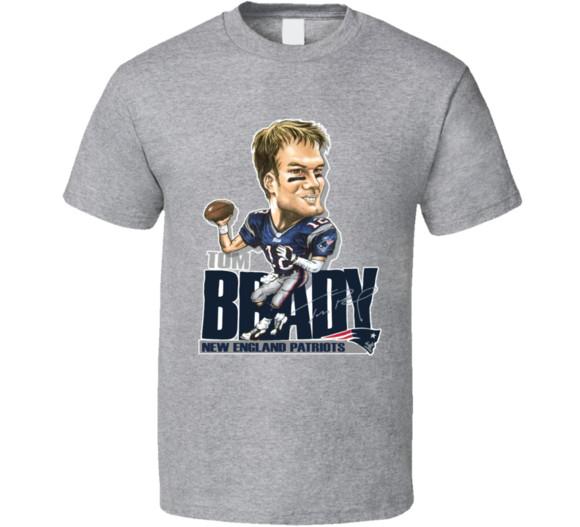 Tom Brady Football Retro Caricature Unisex T-Shirt All Size S To 4XL VN2275 Unisex T-Shirt S