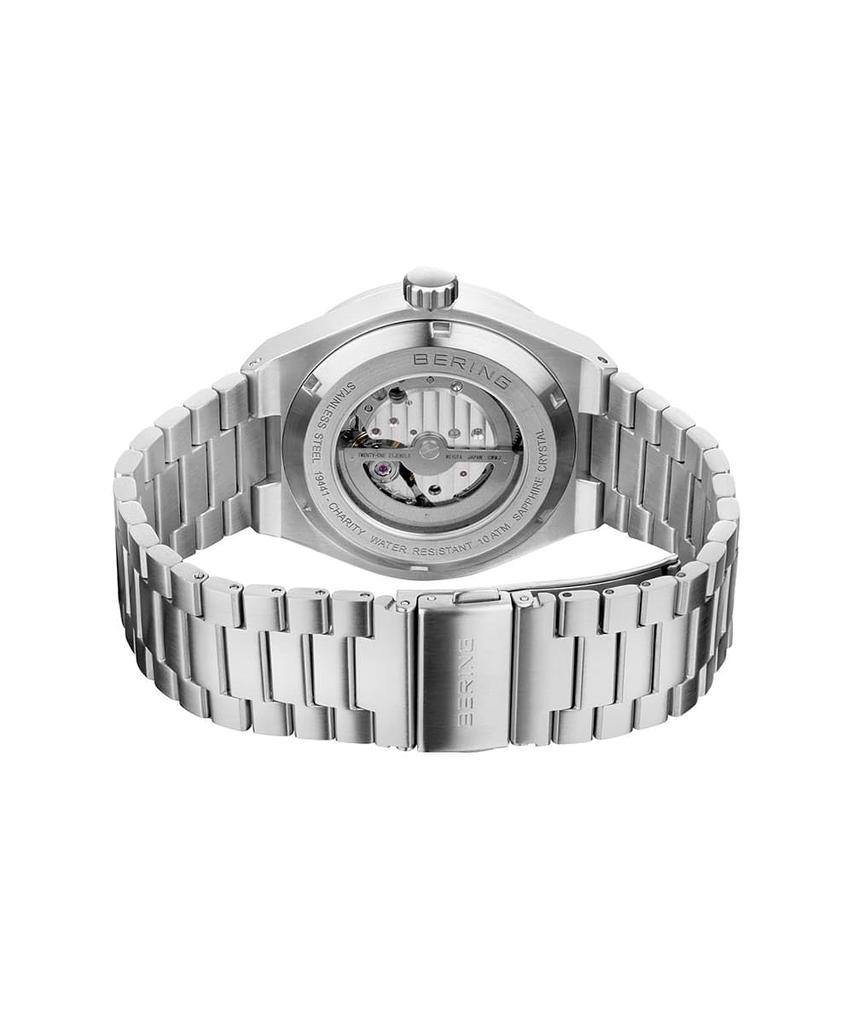 BERING Automatic Polar Bear Charity Durable Sapphire [Authorized Import] Men's Watch, Model, Crystal, Long-Term Warranty, 19441-charity