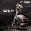 Gillette Fusion Men’s Razor For Shave & Beard Shape With Battlegrounds Mobile India (BGMI) Handle, 1pc