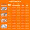 Finger Ring Men Women Engagement Wedding Band Fashion Zircon I Love You Engraved Comfort Fit
