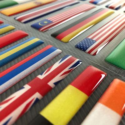 3D Reflective National Flag Sticker Motorcycle Accessories Car Decal British Italy USA France Russia Spain Brazil Germany Chile