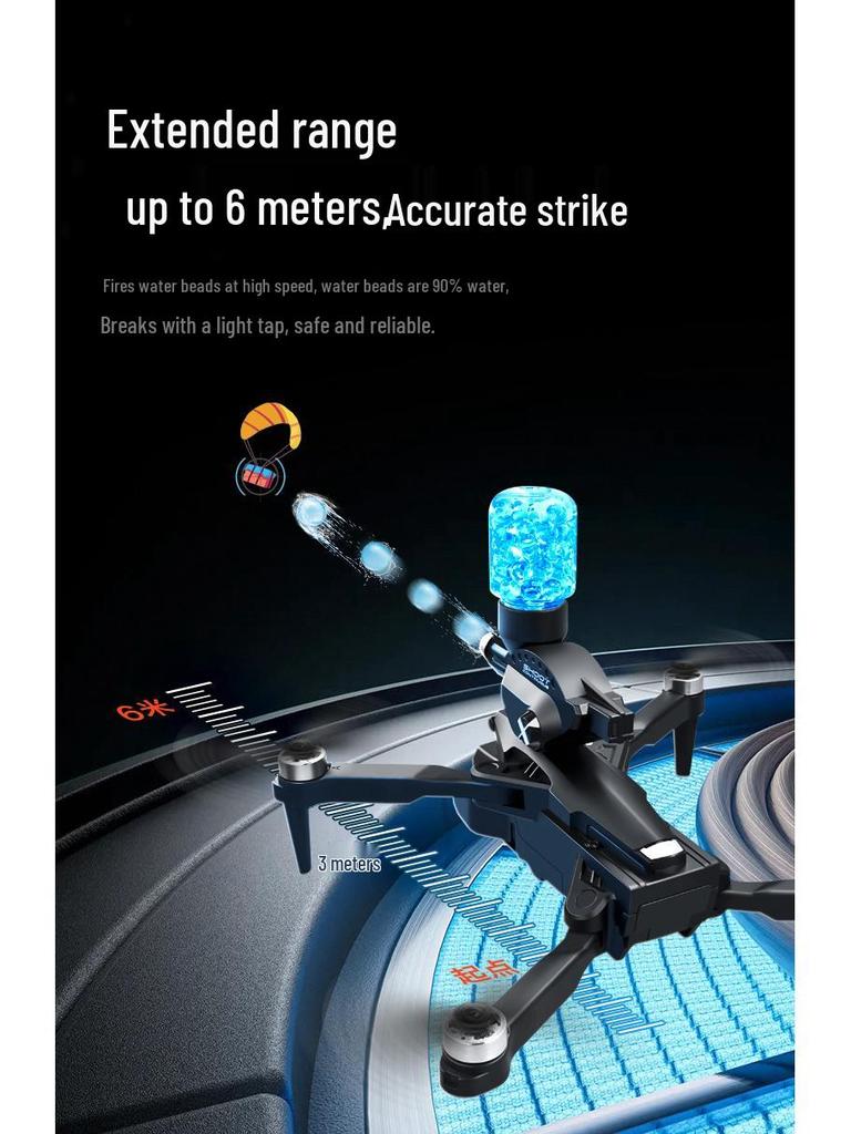 K11MAX Brushless Drone with Triple Camera, HD Aerial Photography, Water Bomb Launch, and Four-Axis Remote Control