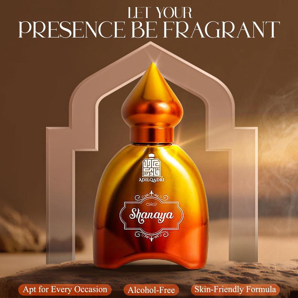 Adilqadri Shanaya Attar for Men & Women | Newly Launched Arabic & French Blend | Long-Lasting Non-Alcoholic Roll-On Perfume