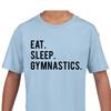 Kids Gymnastics T-Shirt, Eat Sleep Gymnastics Shirt Gift Youth Shirt - 612