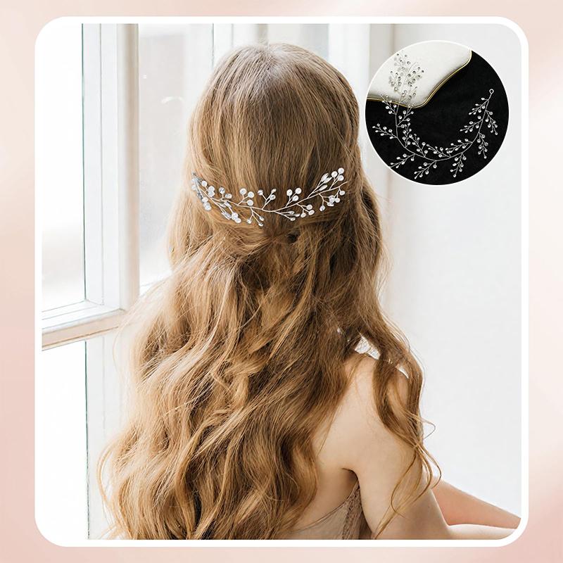 1PC Headband Handmade Accessories Bride Bead Gift Plastic Elegant Headband Wedding Simplicity