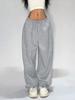 Pantalons Casual Jambe Droite Hip-Hop Européen & Américain pour Femmes 2025 - Style Estival INS