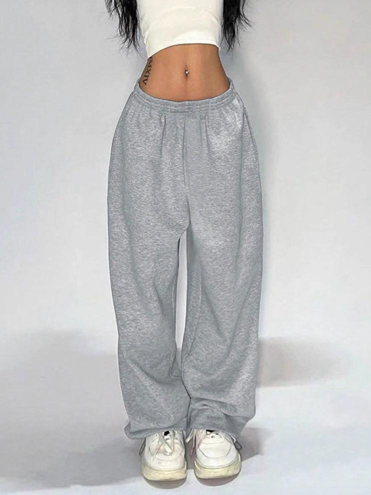 Pantalons Casual Jambe Droite Hip-Hop Européen & Américain pour Femmes 2025 - Style Estival INS