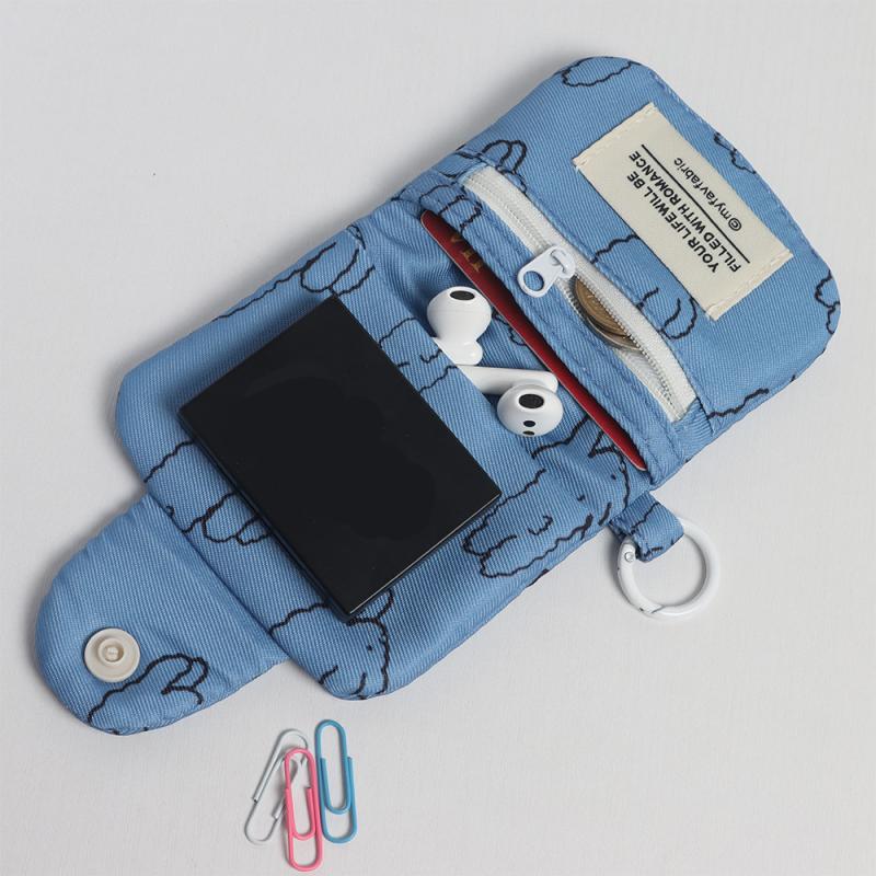 1 szt. Uroczy studencki portfelik na monety, karty, prosty, kwiatowy, koreański modny portfel, etui na karty dla dziewcząt, przenośna, urocza, mała torba do przechowywania