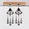 Popular Stud Earrings, Jewelry, European and American Fashion Creative Bohemian Retro Water Drop Fringed Long Earrings