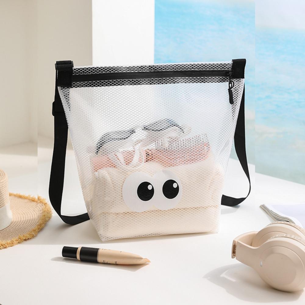 Large Capacity Toiletry Bag Cartoon Makeup Bag Durable Swimming Bag Spa S белый
