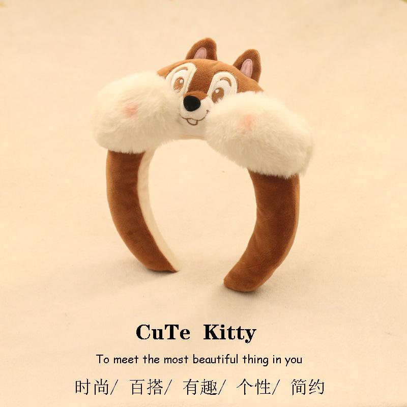 Cartoon Lotso Judy Pooh Bear Figures Cute Hair Hoop Headwear Women'S Wash Face Hoop Party Surprise Hair Accessories Gifts