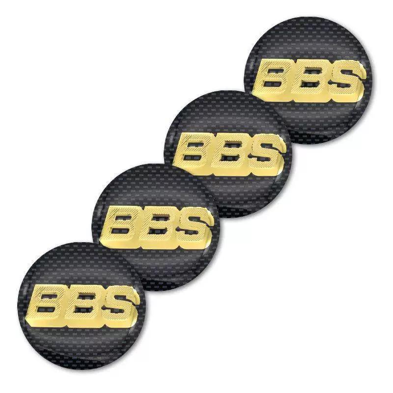 4 Stück 56/60/65/70mm BBS Logo Auto Radnaben Aufkleber Auto Radnabendeckel Emblem Felgennabe Abdeckung Abzeichen Aufkleber Styling Zubehör