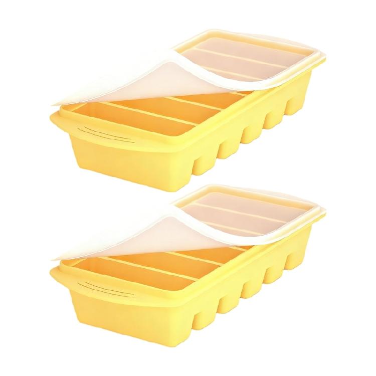 Space Saving Interlocking Tray Set For Refrigerator Organization