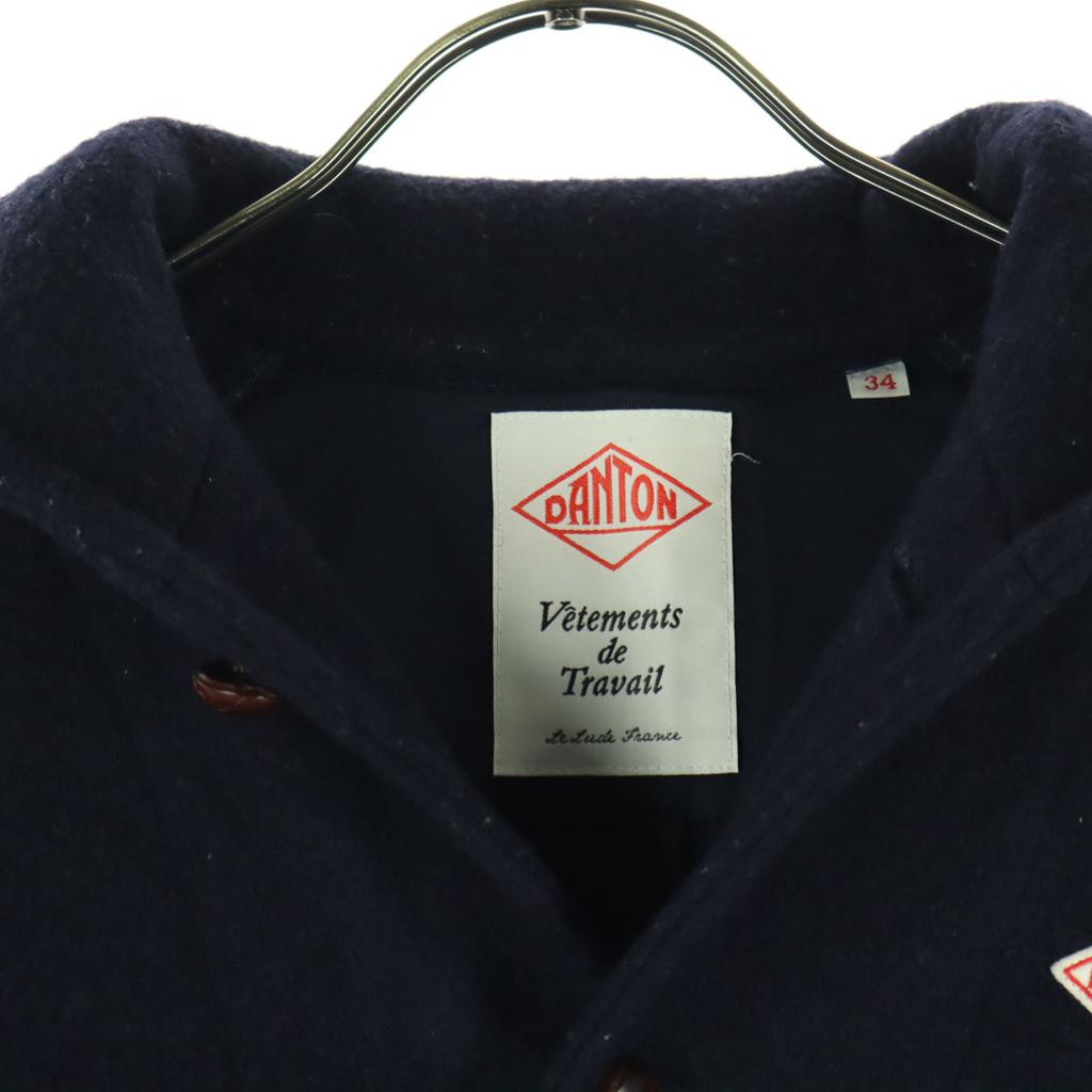 Danton made in Japan Long sleeve Wool Mossa Long coat Detachable hoodie Women Used