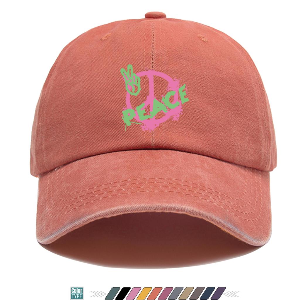 Pc Peace Sign Peace Hand Printed Baseball Cap Trucker Hat Comfortable and Breathable Stylish and Beautiful Cartoon Game