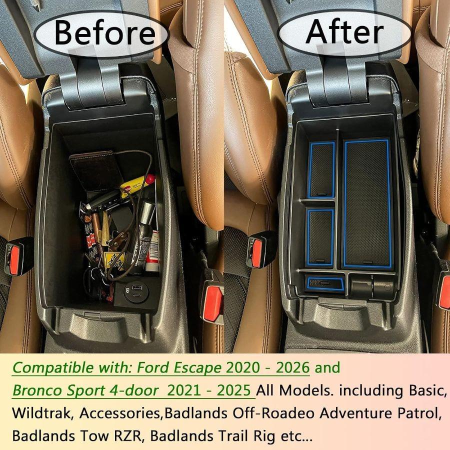 Center Console Organizer Compatible with -2025 and blue