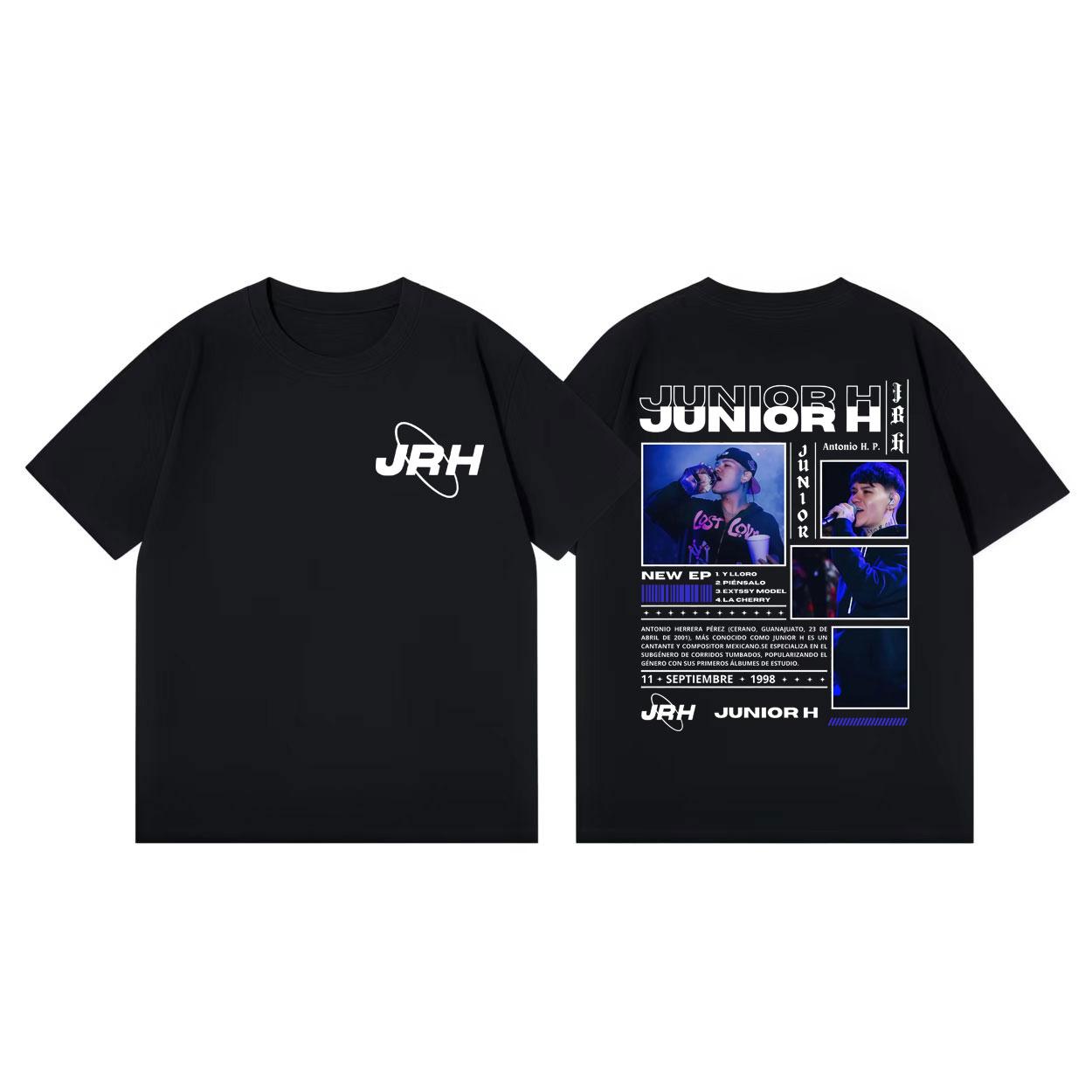 

Singer Junior H Graphic T Shirt Men Women Clothing High Quality Fashion Tshirts Summer Casual Loose Cotton Short Sleeve Tshirt 4XL