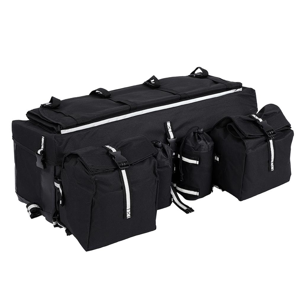 ATV Rear Rack Soft Luggage Storage Cargo Gear Pack Tank Saddle Bag